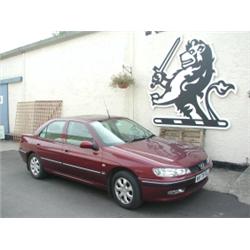 A Peugeot 406 GLX 2.0 litre saloon, four doors, W678 RLE, 42,170miles, sunroof, no tax Est....