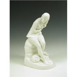 A Minton parian figure 'Dorothea' by John Bell, date code 1874, registration mark 1847, 36cm h...