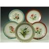 Image 1 : Five various 19th Century plates: A Royal Worcester plate 1879 decorated with Lily of the Vall...