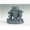 Image 1 : A rare Doulton stoneware figural spill vase with an unusual blue glaze, probably by George Tin...