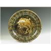 Image 1 : An earthenware lead glazed slipware charger, probably French c.1860, 43cm diameter Est. 80/...