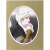 Image 1 : A 19th Century hand painted Continental porcelain oval plaque of Beatrice Cenci (after Guido R...