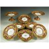 Image 1 : A late 19th Century eighteen piece Limoges porcelain dessert service, comprising twelve tall t...
