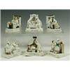 Image 1 : Six Victorian china fairings: 'The Wedding Night', 'The Last in Bed to Put Out the Light', 'Sh...