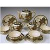 Image 1 : A late Meiji/early Taisho period Satsuma four setting tea set, comprising teapot, lidded sugar...