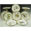 Image 1 : A Mintons dessert set comprising two tall comports, three low comports and twelve plates, each...