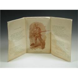 Rudyard Kipling 'The Absent Minded Beggar', published by the Dailey Mail on silk, 1899 Est....
