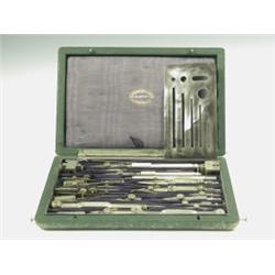 A cased drawing set by 'W Horwood & Sons' Est. 50/100...