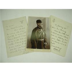 Lord Roberts of Kandahar, two letters from Lord Roberts, both signed Roberts, Two letters from...