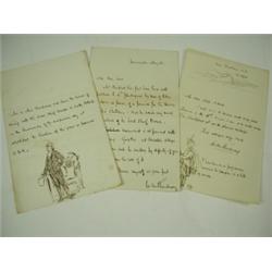 William Makepeace Thackery, ten letters from W M Thackery, eight of which are Ten letters from...