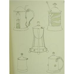 C R Ashbee, 'English Silverwork: An Essay' together with a series of designs, p 'English Silve...