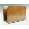 Image 1 : A Regency mahogany book trough with plain boarded sides, a moulded plinth and brass ball and c...