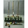 Image 1 : A 20th Century boxed croquet set, comprising of four Jaques of London mallets and one other, s...