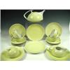 Image 1 : A Rosenthal porcelain tea set, in a pale yellow ground, comprising of six cups and plates, sev...