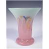 Image 1 : A Monart/Vasart glass vase with a flaring rim, traces of label remaining 25.4cm high Est. 1...