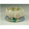 Image 1 : A Clarice Cliff 'Lily Pond' bowl with pink petals on a blue and green base, printed mark, 12.5...