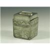 Image 1 : A Liberty Tudric pewter box and cover, with stylised decoration, stamped Tundric 0237, 14cm<br...