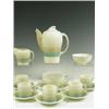 Image 1 : A Susie Cooper part dinner service with banded green and brown decoration, 81 pieces, includin...