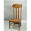 Image 1 : A mahogany (?) high back single chair in the style of a Charles Rennie Mackintosh design for t...