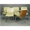 Image 1 : A set of 1970s moulded plywood and chrome tubular boardroom chairs Est. 150/200...