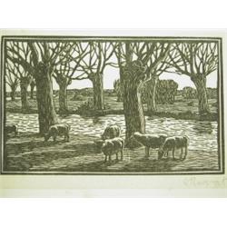 Gwen Raverat (1885-1957) An album of 77 woodcuts circa 1916-1921, the majority signed in penci...