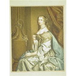Nine sheets of coloured engravings from the 'Marquis of Stafford's collection', 24 prints, lar...