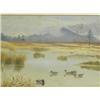 Image 1 : Philip Rickman (1891-1982) MALLARD AND TEAL IN LANDSCAPE; TWO TEAL IN FLIGHT Both signed, w...