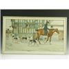 Image 1 : Cecil Aldin 'HUNTING MORNING' and 'DRAWN BLANK' A pair of coloured chromo-lithographs, 38.5...