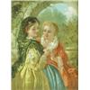 Image 1 : English School, 19th Century 'THE LETTER' Oil on canvas, 29cm x 24cm Est. 250/350...