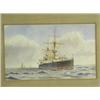 Image 1 : C H S Douglas A WORLD WAR ONE BRITISH CRUISER Signed, watercolour, 27 x 43cm Est. 200/30...