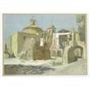 Image 1 : John Aldridge R.A. (1905-1983) 'SOUVENIR OF TUSCANIA, THE FALLEN TOWER' Signed also inscrib...