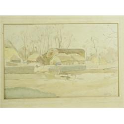 D H Waterfield (1908-1971) FOUR LANDSCAPES Three signed and dated 1935/1936, watercolours,...