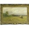 Image 1 : M E Dockree (1858-1890) A HARVEST SCENE Signed and dated, oil on canvas, 26 x 44cm Est....
