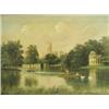 Image 1 : English School, early 20th Century THAMES RIVER SCENES A pair signed Lewis, oil on canvas,...