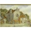 Image 1 : James Lawson Stewart A STONE BUILDING BY A RIVER Signed bottom left, watercolour, 49 x 75cm...