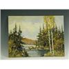 Image 1 : James Millar CANADIAN LAKE SCENE, PROBABLY ALONQUIN Signed and dated 1950, inscribed verso...