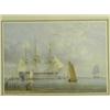 Image 1 : William & John Cantiloe Joy (1803-1867 and 1806-1866) A MAN OF WAR & OTHER SHIPPING IN AN ESTU...