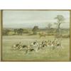 Image 1 : Thomas Ivester-Lloyd (1873-1942) A HUNT IN FULL CRY Signed, watercolour, 49 x 65cm Est....