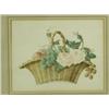Image 1 : C.H. A BASKET WITH ROSES AND FRUIT Signed with initials C.H. 1819, watercolour, 22 x 27cm<b...