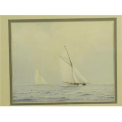 A E Norris SAILING YACHTS Signed, watercolour, 21.5 x 27cm Est. 100/200...