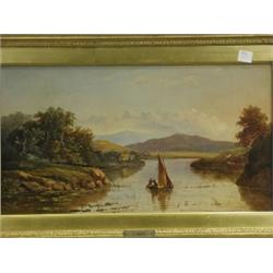 C Smith A PAIR OF RIVER LANDSCAPES Signed, oils on canvas, each 25 x 46cm (2) Est. 100/2...