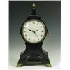 Image 1 : A 19th Century mantel clock, in a balloon shaped case, the striking movement with a painted di...