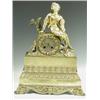 Image 1 : A 19th Century French gilt metal and ormolu mounted mantel clock, the movement struck 'Vincent...