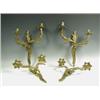Image 1 : A set of four Rococo style gilt metal wall lights Est. 200/250...