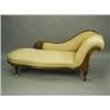 A Victorian carved walnut chaise longue, raised on cabriole legs, 180cm long Est. 400/500...