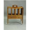 A late 19th Century/early 20th Century mahogany four division Canterbury, having a single base...