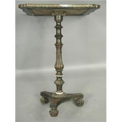 A Regency period chess table top, the light squares each with a penwork vignette, within a scr...