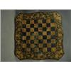 Image 2 : A Regency period chess table top, the light squares each with a penwork vignette, within a scr...