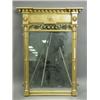 Image 1 : A Regency over-mantel mirror, the cluster columns with Ionic capitals with a painted floral fr...