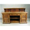 Image 1 : A late Victorian mahogany pedestal sideboard, with a single shelf upper section, a moulded top...